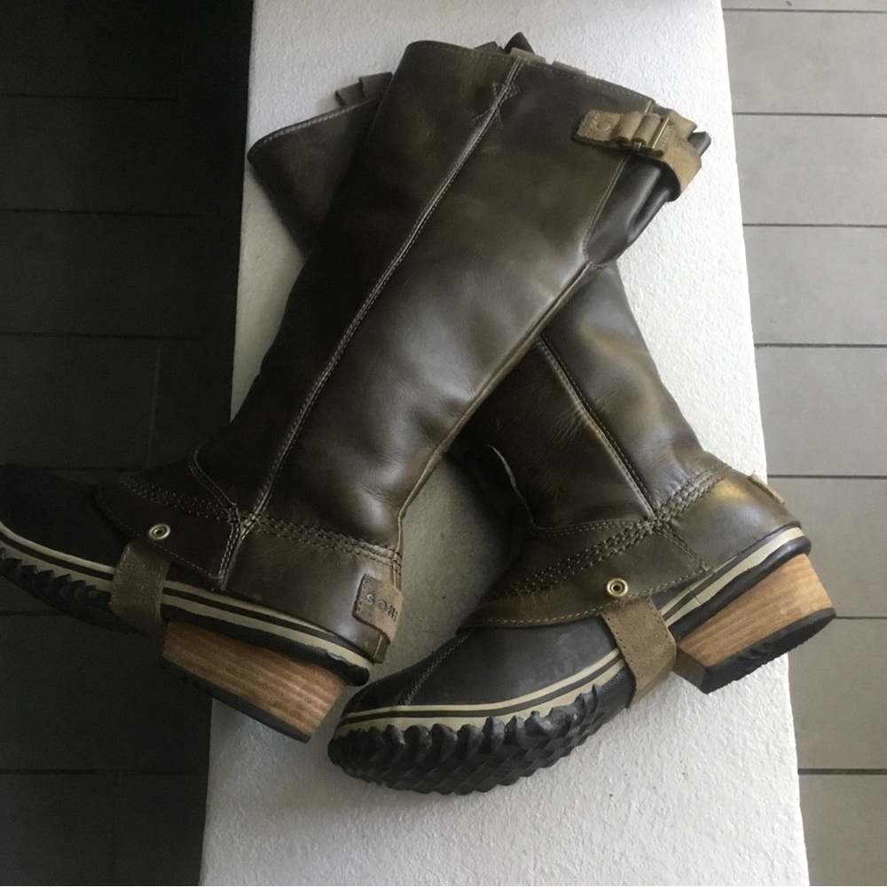 Sorel Slimpack Tall Riding Boots-Size:6.5